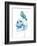 New Skull (Blue)-Balazs Solti-Framed Art Print