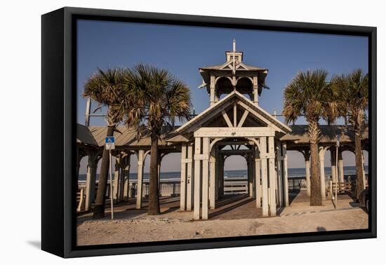 New Smyrna Beach Boardwalk, Florida, USA-Lisa S. Engelbrecht-Framed Premier Image Canvas