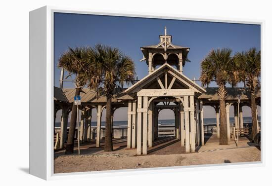 New Smyrna Beach Boardwalk, Florida, USA-Lisa S. Engelbrecht-Framed Premier Image Canvas