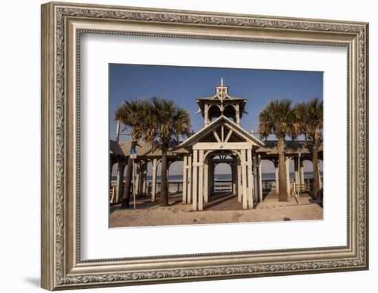 New Smyrna Beach Boardwalk, Florida, USA-Lisa S. Engelbrecht-Framed Photographic Print