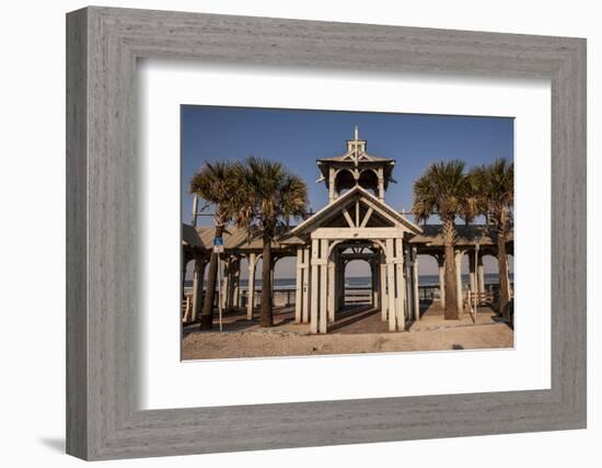 New Smyrna Beach Boardwalk, Florida, USA-Lisa S. Engelbrecht-Framed Photographic Print