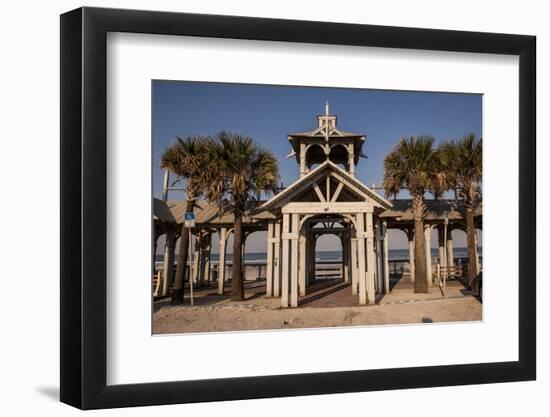 New Smyrna Beach Boardwalk, Florida, USA-Lisa S. Engelbrecht-Framed Photographic Print