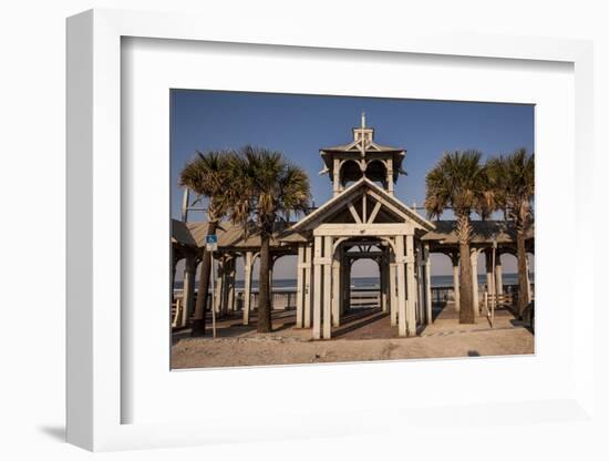 New Smyrna Beach Boardwalk, Florida, USA-Lisa S. Engelbrecht-Framed Photographic Print