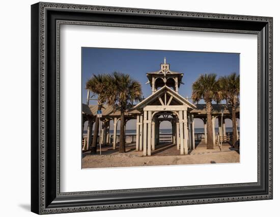 New Smyrna Beach Boardwalk, Florida, USA-Lisa S. Engelbrecht-Framed Photographic Print