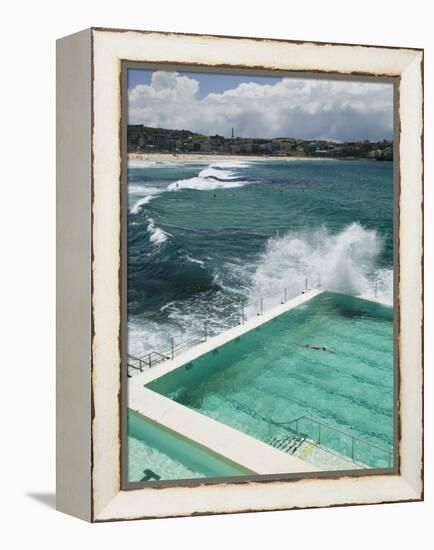 New South Wales, Sydney, Bondi Beach, Bondi Icebergs Swimming Club Pool, Australia-Walter Bibikow-Framed Premier Image Canvas