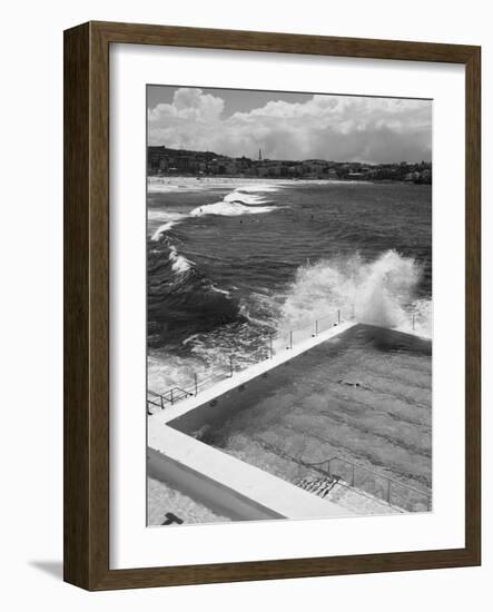 New South Wales, Sydney, Bondi Beach, Bondi Icebergs Swimming Club Pool, Australia-Walter Bibikow-Framed Photographic Print