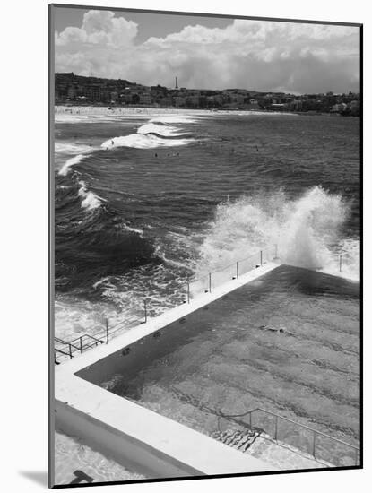 New South Wales, Sydney, Bondi Beach, Bondi Icebergs Swimming Club Pool, Australia-Walter Bibikow-Mounted Photographic Print