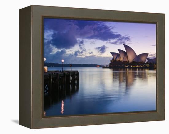 New South Wales, Sydney, Sydney Opera House, Australia-Walter Bibikow-Framed Premier Image Canvas