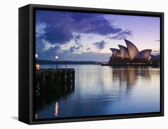 New South Wales, Sydney, Sydney Opera House, Australia-Walter Bibikow-Framed Premier Image Canvas