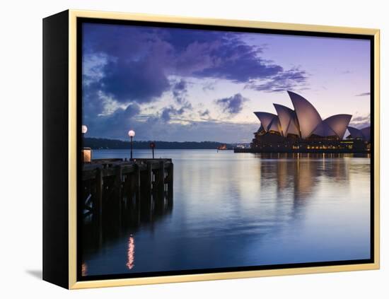 New South Wales, Sydney, Sydney Opera House, Australia-Walter Bibikow-Framed Premier Image Canvas