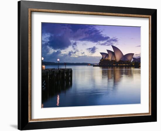 New South Wales, Sydney, Sydney Opera House, Australia-Walter Bibikow-Framed Photographic Print