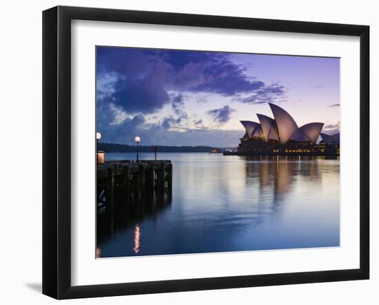 New South Wales, Sydney, Sydney Opera House, Australia-Walter Bibikow-Framed Photographic Print