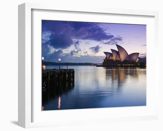 New South Wales, Sydney, Sydney Opera House, Australia-Walter Bibikow-Framed Photographic Print