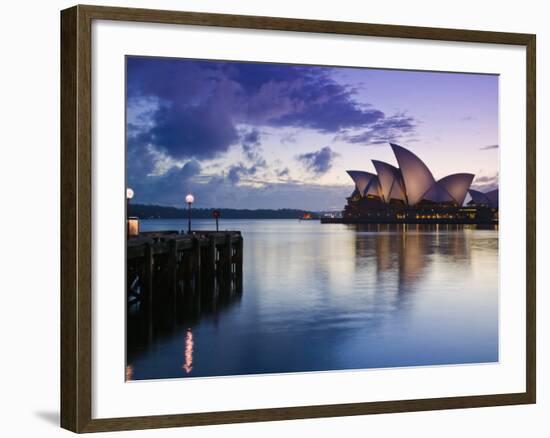 New South Wales, Sydney, Sydney Opera House, Australia-Walter Bibikow-Framed Photographic Print