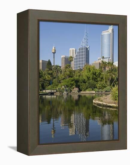 New South Wales, Sydney, the Green Surrounds of the Royal Botanic Gardens, Australia-Andrew Watson-Framed Premier Image Canvas