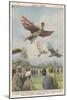 New Sport in California, Birdmen Launch Themselves from High Springboards-Achille Beltrame-Mounted Art Print