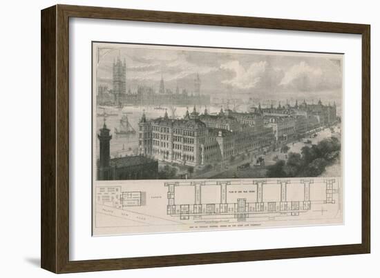 New St Thomas's Hospital, Opened by the Queen Last Wednesday-John Sulman-Framed Giclee Print