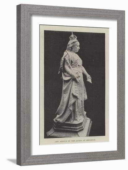 New Statue of the Queen at Brighton-null-Framed Giclee Print