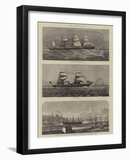 New Steam Ships-null-Framed Giclee Print