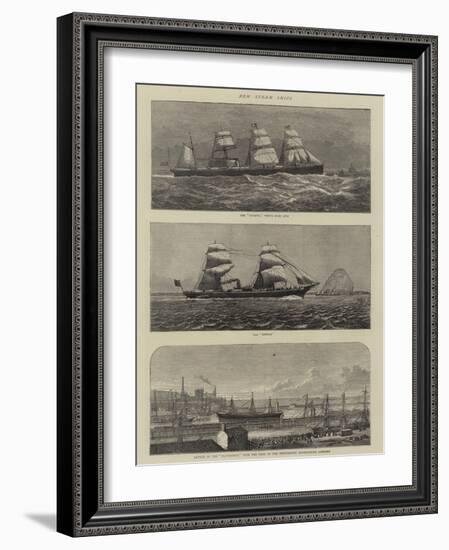 New Steam Ships-null-Framed Giclee Print