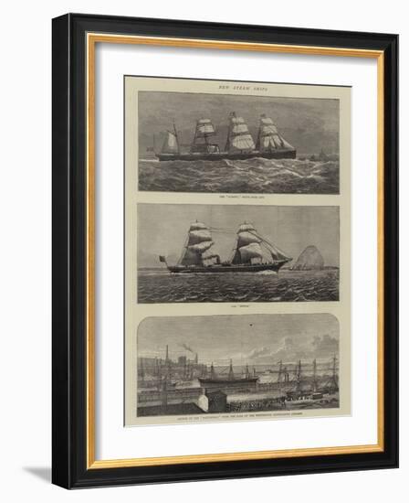 New Steam Ships-null-Framed Giclee Print