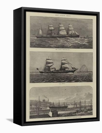 New Steam Ships-null-Framed Premier Image Canvas