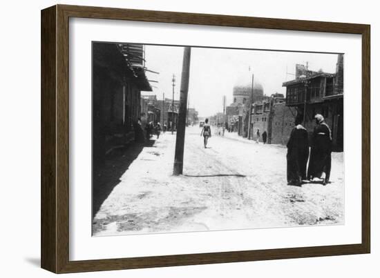 New Street, Baghdad, Mesopotamia, Wwi, 1918-null-Framed Giclee Print