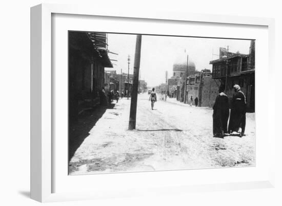 New Street, Baghdad, Mesopotamia, Wwi, 1918-null-Framed Giclee Print
