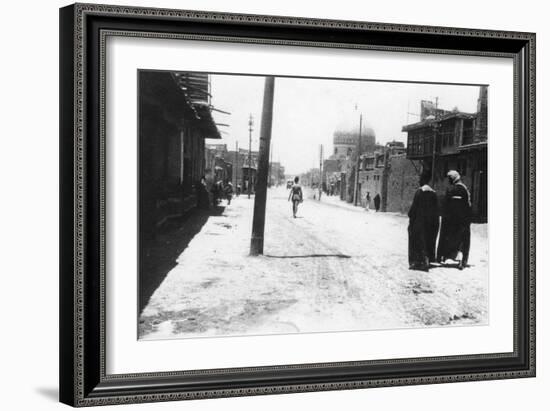 New Street, Baghdad, Mesopotamia, Wwi, 1918-null-Framed Giclee Print