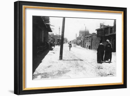 New Street, Baghdad, Mesopotamia, Wwi, 1918-null-Framed Giclee Print