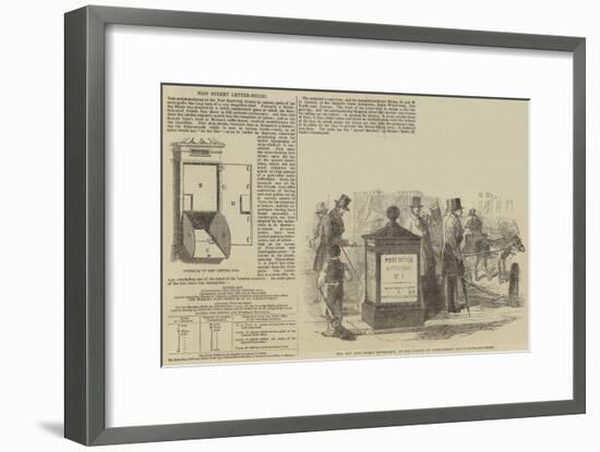 New Street Letter-Boxes-null-Framed Giclee Print