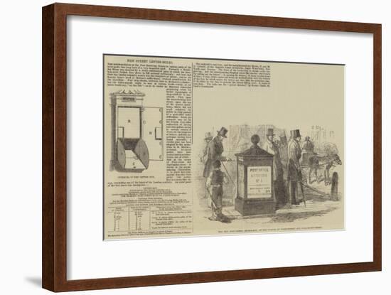 New Street Letter-Boxes-null-Framed Giclee Print
