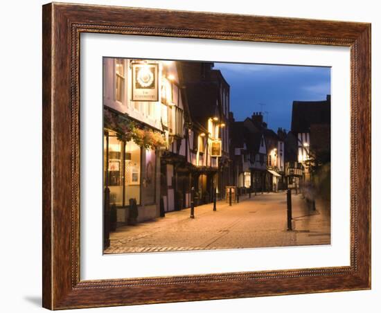 New Street, Worcester, Worcestershire, England, United Kingdom, Europe-Lawrence Graham-Framed Photographic Print