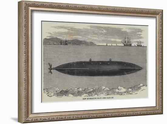 New Submarine Boat-null-Framed Giclee Print