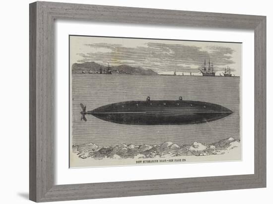 New Submarine Boat-null-Framed Giclee Print