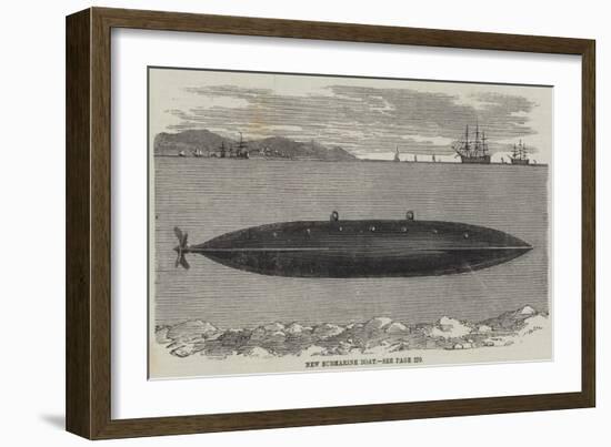 New Submarine Boat-null-Framed Giclee Print