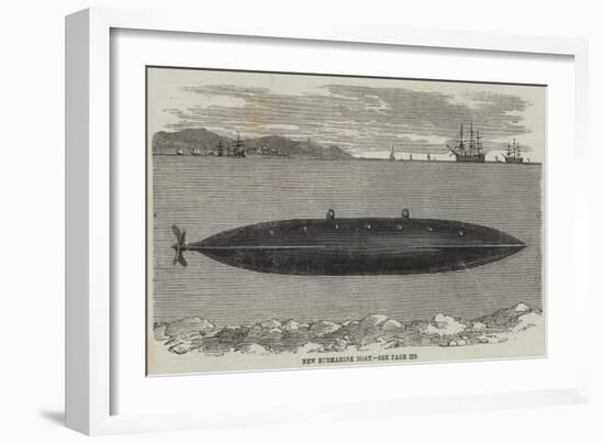 New Submarine Boat-null-Framed Giclee Print