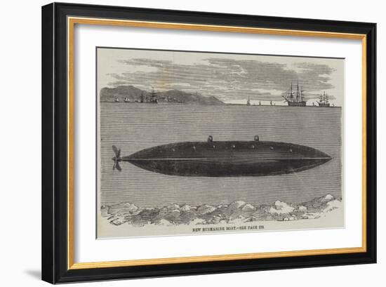 New Submarine Boat-null-Framed Giclee Print