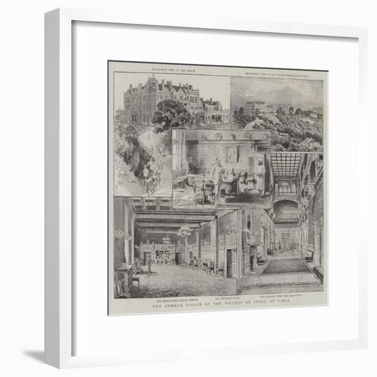 New Summer Palace of the Viceroy of India, at Simla-null-Framed Giclee Print