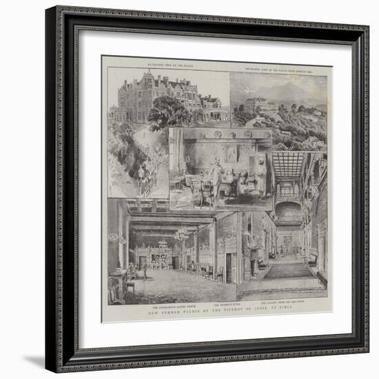 New Summer Palace of the Viceroy of India, at Simla-null-Framed Giclee Print