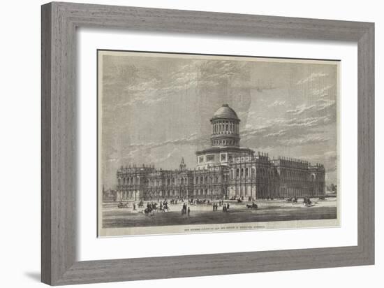 New Supreme Courts of Law and Offices at Melbourne, Australia-null-Framed Giclee Print