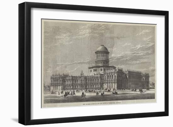 New Supreme Courts of Law and Offices at Melbourne, Australia-null-Framed Giclee Print
