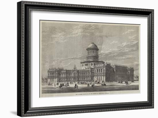 New Supreme Courts of Law and Offices at Melbourne, Australia-null-Framed Giclee Print