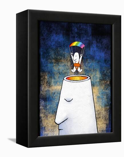 New Thoughts, Conceptual Artwork-David Gifford-Framed Premier Image Canvas