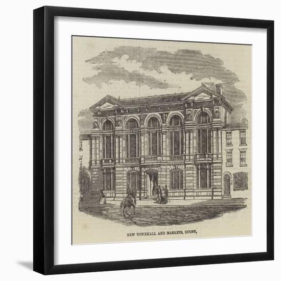 New Townhall and Markets, Rugby-null-Framed Giclee Print