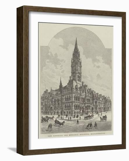 New Townhall and Municipal Buildings, Middlesbrough-Frank Watkins-Framed Giclee Print