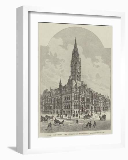 New Townhall and Municipal Buildings, Middlesbrough-Frank Watkins-Framed Giclee Print