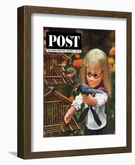 "New Toys 1963," Saturday Evening Post Cover, December 7, 1963-Allan Grant-Framed Giclee Print