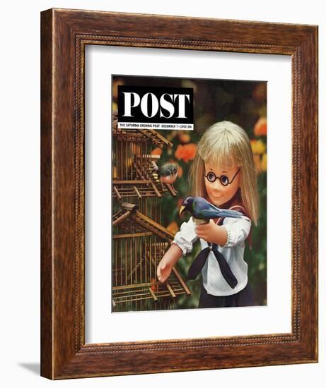 "New Toys 1963," Saturday Evening Post Cover, December 7, 1963-Allan Grant-Framed Giclee Print