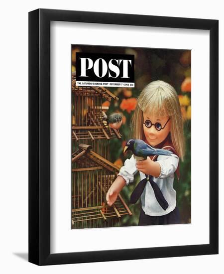 "New Toys 1963," Saturday Evening Post Cover, December 7, 1963-Allan Grant-Framed Giclee Print